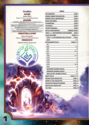Witchwarper Pf2e -  A Pathfinder Second Edition Class Image