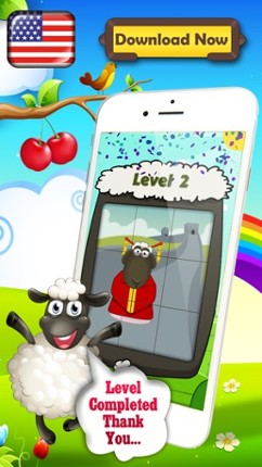 15 Puzzle Sheep Free Classic Sliding Tiles game! - Hard Version screenshot