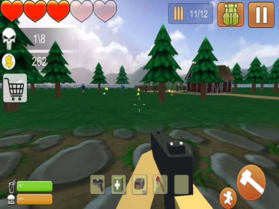Cube zombie survival screenshot