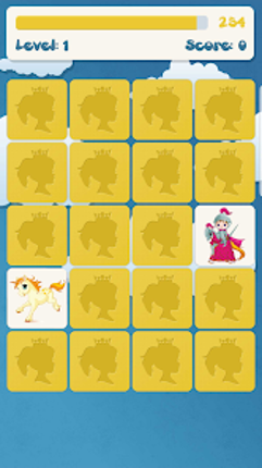 Princess memory game for kids Image