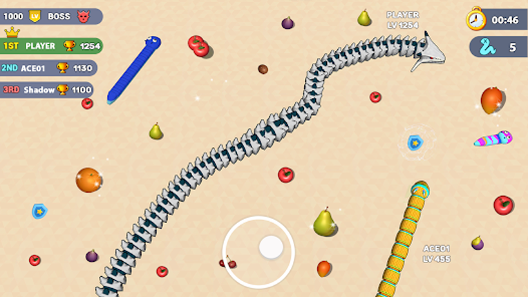Worms .io Hungry Game screenshot