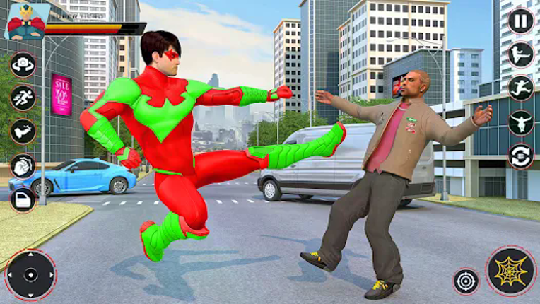 Spider Flying Rope Hero Games Image