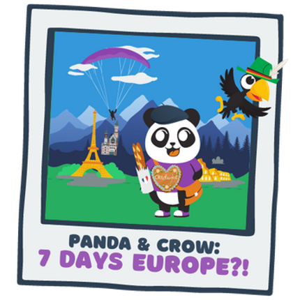 Panda and Crow: 7 Days Europe?! Image