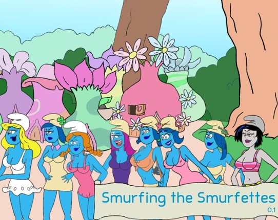 Smurfing the smurfettes Game Cover