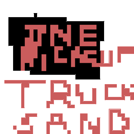 One Pickup Truck Sand Image