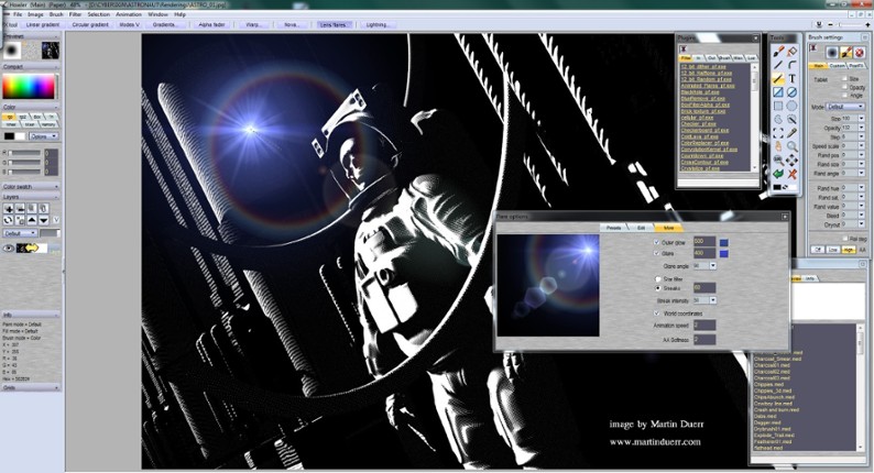 PD Howler 9.6 Digital Painter and Visual FX box screenshot