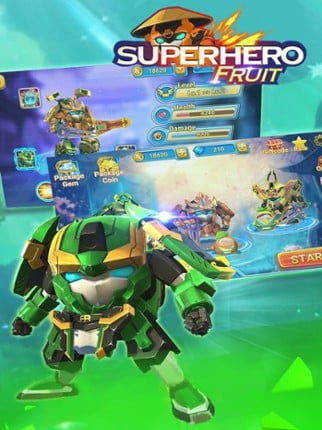 Superhero Fruit: Robot War screenshot