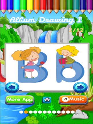 ABC Coloring Alphabet Learn Paint for Toddler Kids screenshot