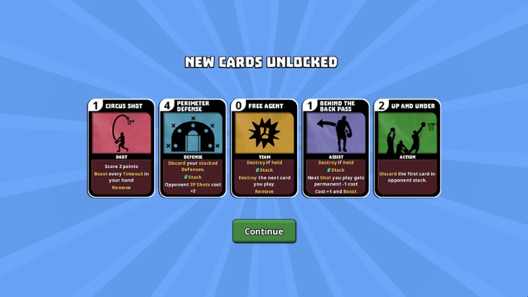 Clutchtime: Basketball Deckbuilder screenshot