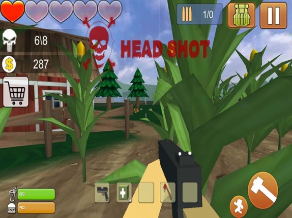 Cube zombie survival screenshot