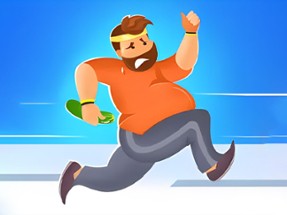 Fat man parkour Image