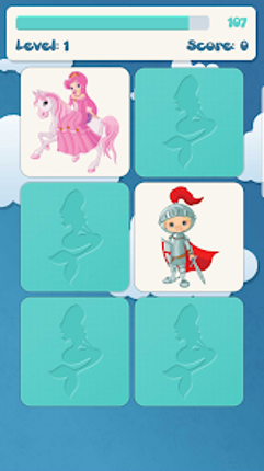 Princess memory game for kids screenshot