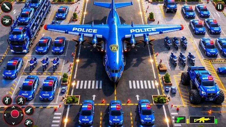 US Police Car Transport Truck screenshot