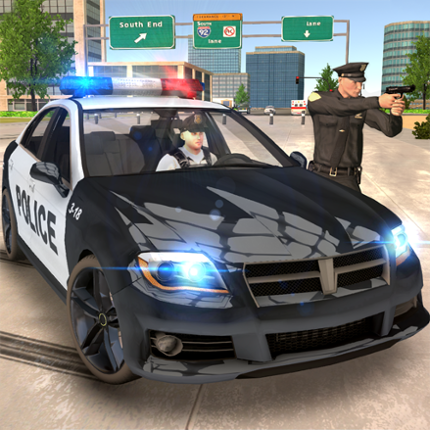 Police Drift Car Driving Image