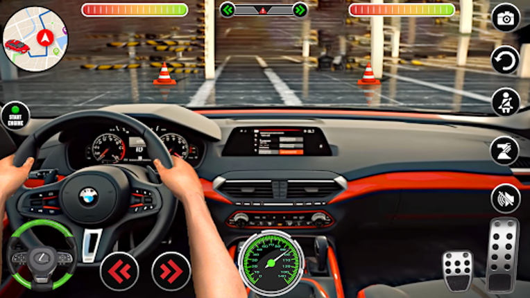 Classic car parking car games screenshot