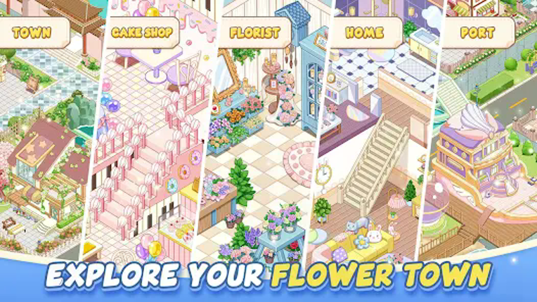 Merge Bloom - Flower Town screenshot