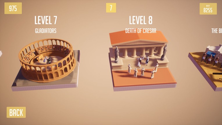 History2048: 3D puzzle number game screenshot