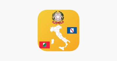 Italy Region Maps and Flags Image