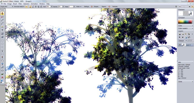 PD Howler 9.6 Digital Painter and Visual FX box screenshot