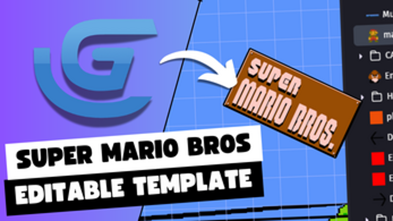 Super Mario Bros Clasic Editable Template In Gdevelop Image
