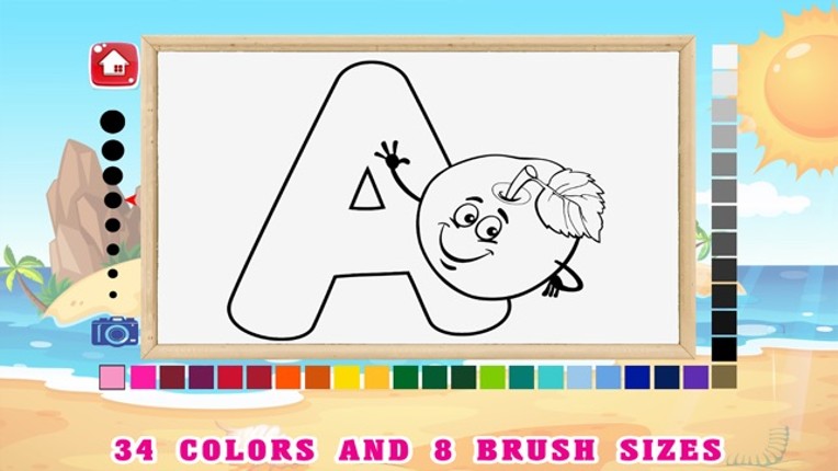 123 ABC Alphabet Kids Coloring Book Free - Phonics screenshot