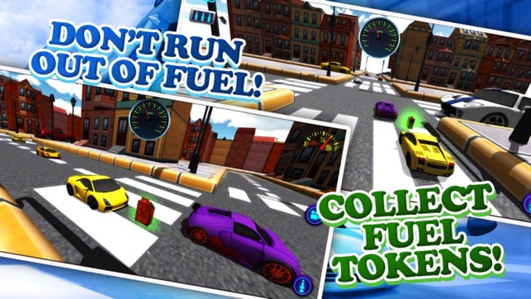 Cartoon Car 3D Real Extreme Traffic Racing Rivals Simulator Game screenshot