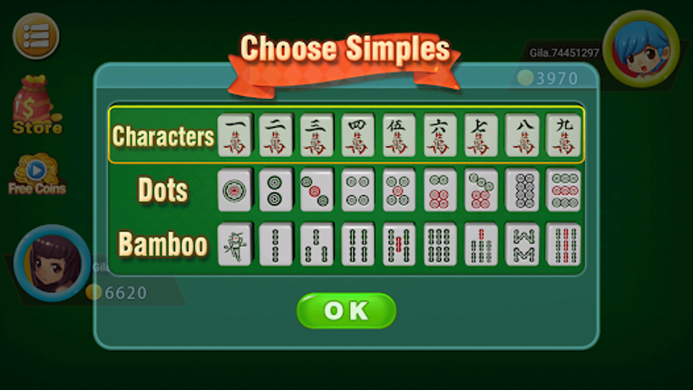 Mahjong 2P: Chinese Mahjong screenshot