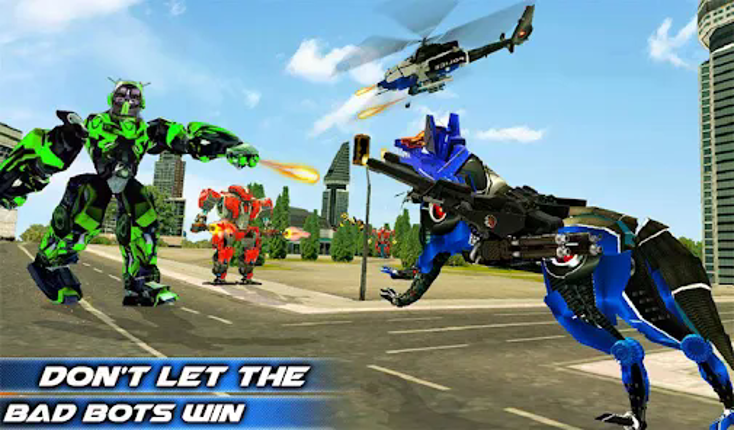 Wolf Robot Police Copter Games screenshot