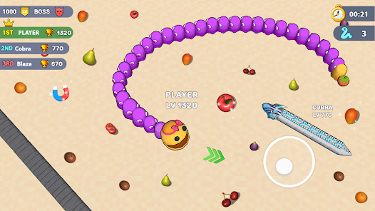 Worms .io Hungry Game screenshot