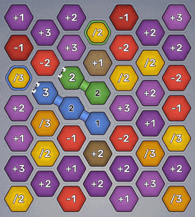 Hexa Snake Merge Number Puzzle Image