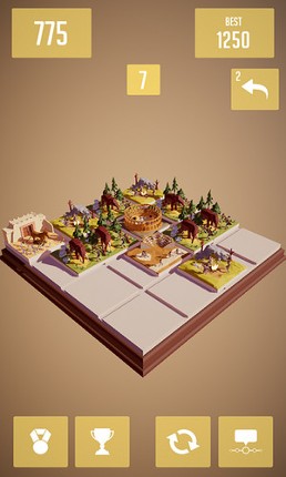 History2048: 3D puzzle number game screenshot