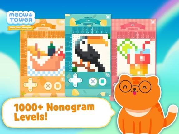 Meow Tower - Nonogram Puzzle screenshot