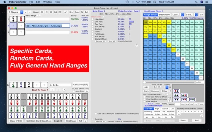 PokerCruncher - Expert - Odds screenshot