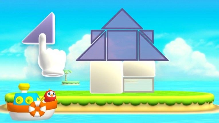 Shapes Builder - Educational tangram puzzle game for preschool children by Play Toddlers (Free Version) screenshot