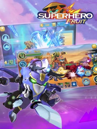 Superhero Fruit: Robot War screenshot