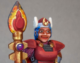 Vanda the Pyromaniac Queen 3D Print Miniature Image