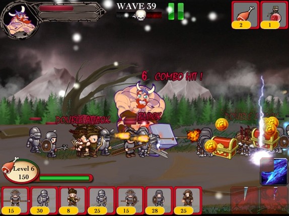 Viking Warrior vs Zombie Defense ACT TD - War of Chaos Silver Version screenshot