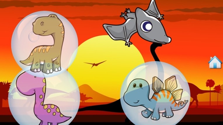 Dino Bubbles for Toddlers : discover the Dinosaurs ! FREE App Image