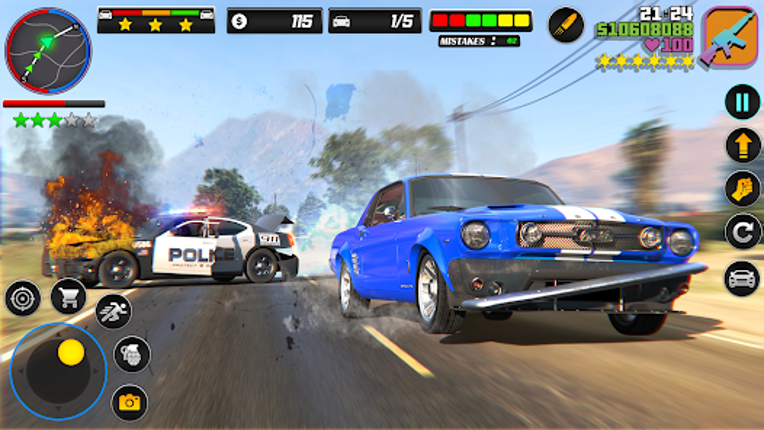 Police Car Chase Car Games screenshot