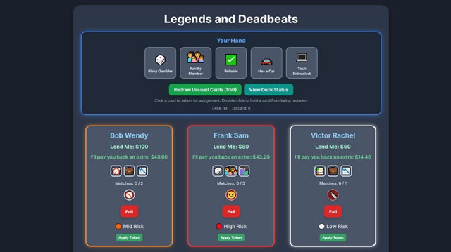 Games like Legends and Deadbeats