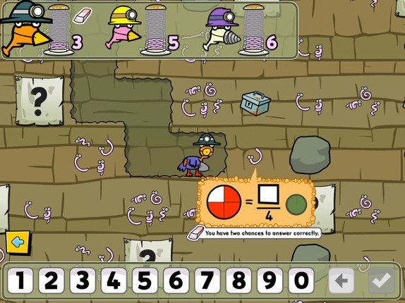 Miner Birds - Fractions screenshot