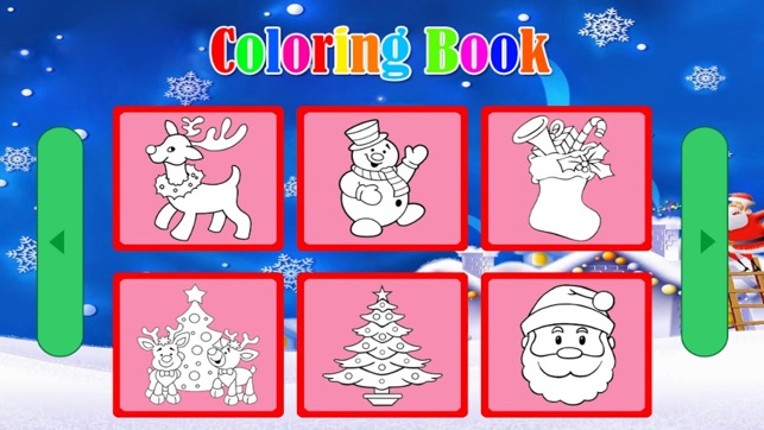 Santa Claus Christmas coloring book! For kids Image
