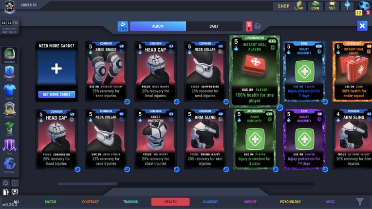 Blackout Football Manager screenshot