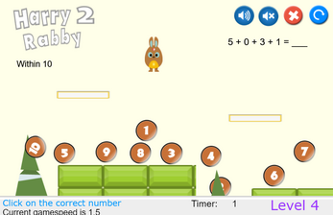 HarryRabby Elementary Math - Adding 4 Numbers Image