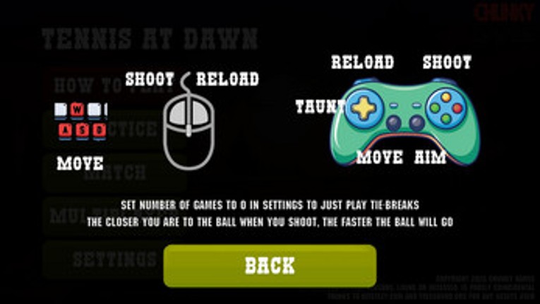 Tennis at Dawn screenshot