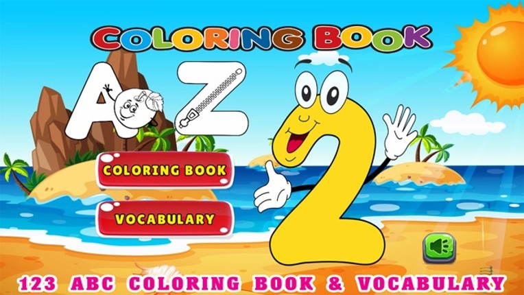 123 ABC Alphabet Kids Coloring Book Free - Phonics screenshot