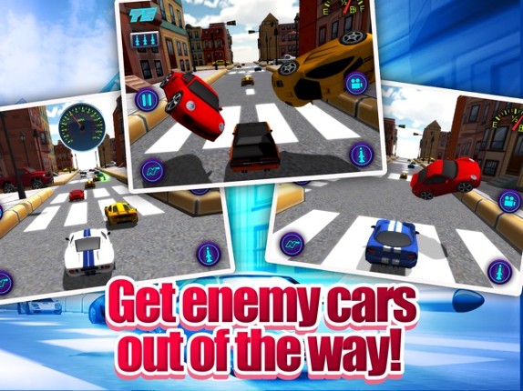 Cartoon Car 3D Real Extreme Traffic Racing Rivals Simulator Game Image