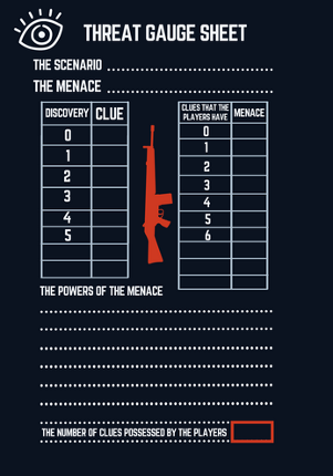 Clues and Threats - Optional rules for Managing threat and investigation (F.I.S.T.) Image