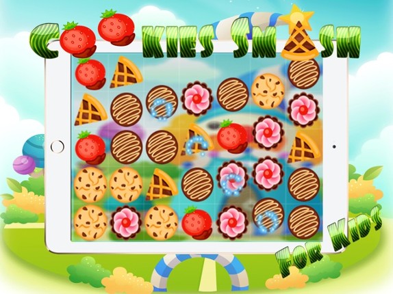 Cookies Smash Match 3 Puzzle Games - Magic board relaxing game learning for kids 5 year old free screenshot