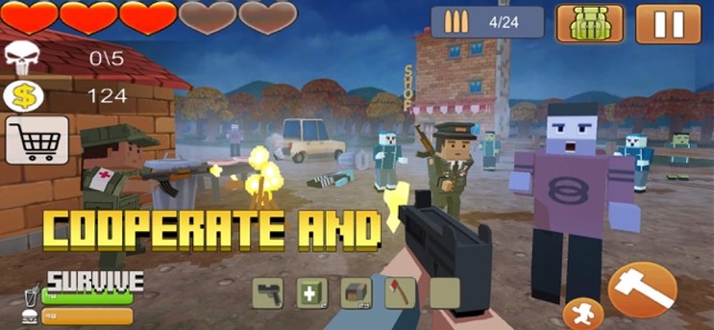 Cube zombie survival screenshot